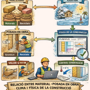 Curs de selecció, aplicació i verificació tècnica dels aïllaments en obra nova i rehabilitació amb ús d’eines digitals per al càlcul tèrmic i higromètric.