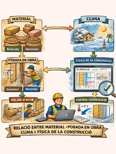Curs de selecció, aplicació i verificació tècnica dels aïllaments en obra nova i rehabilitació amb ús d’eines digitals per al càlcul tèrmic i higromètric.
